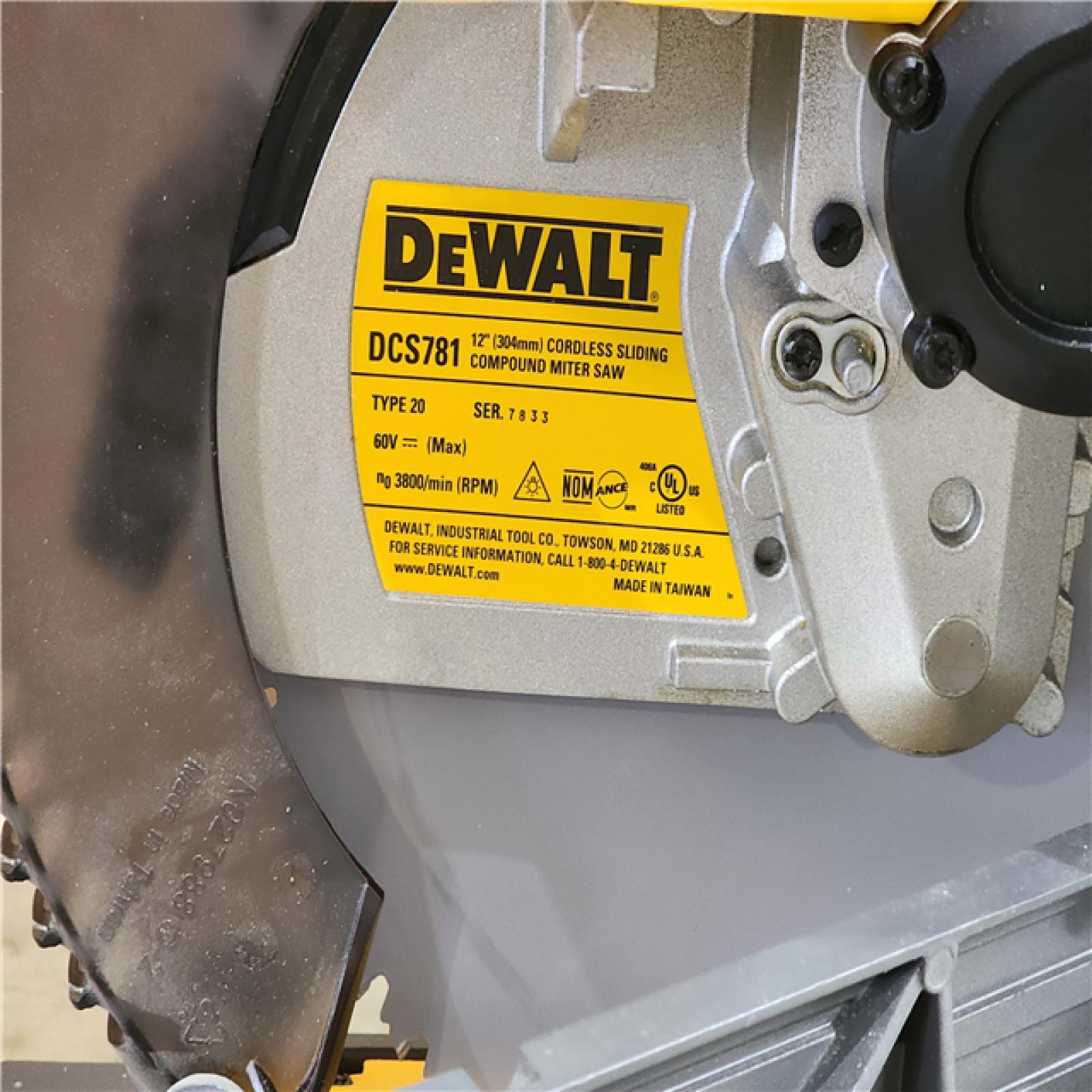 HOUSTON LOCATION - AS-IS DEWALT 60V Lithium-Ion 12 in. Cordless Sliding Miter Saw (Tool Only)