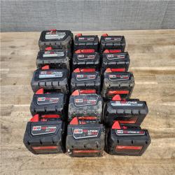 HOUSTON LOCATION - AS-IS MILWAUKEE BATTERY PACK QTY - 15
