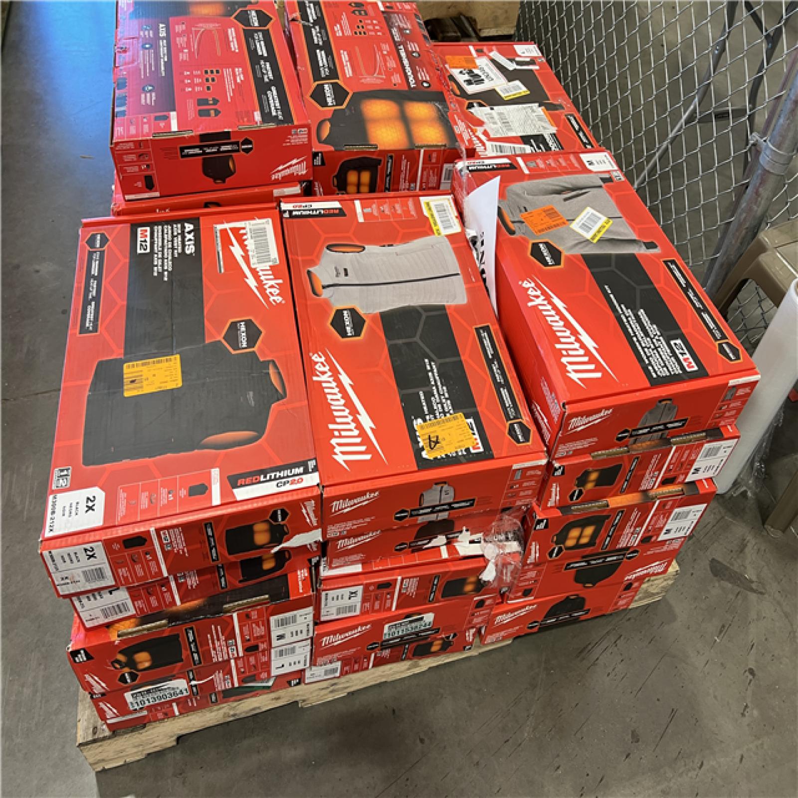 DALLAS LOCATION - AS-IS MILWAUKEE JACKET PALLET (30 COUNT)