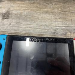 AS-IS Nintendo Switch -Neon Blue Joy-Con & Neon Red