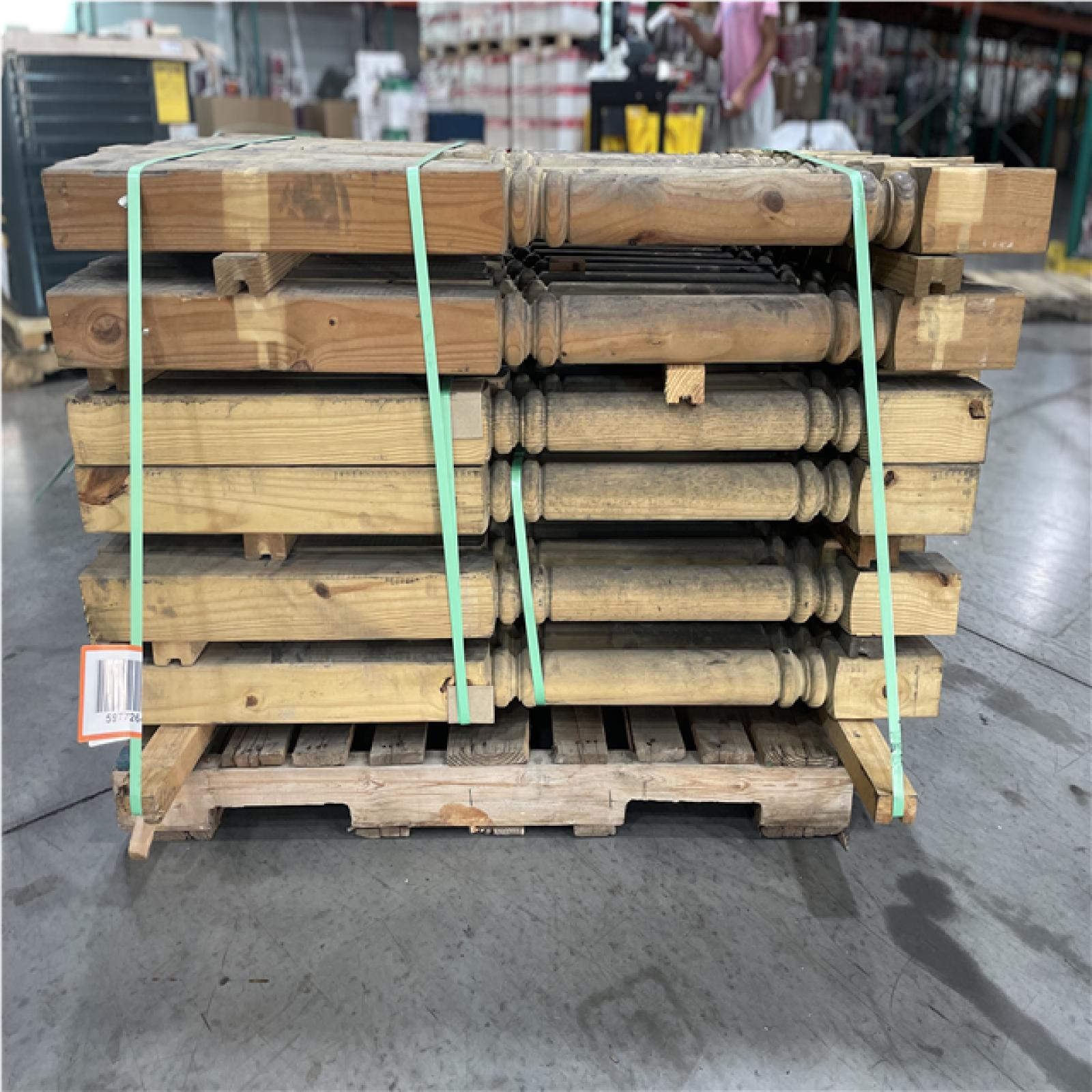 DALLAS LOCATION- AS-IS YellaWood Deck Post 4*4*54 PALLET (70 UNITS)