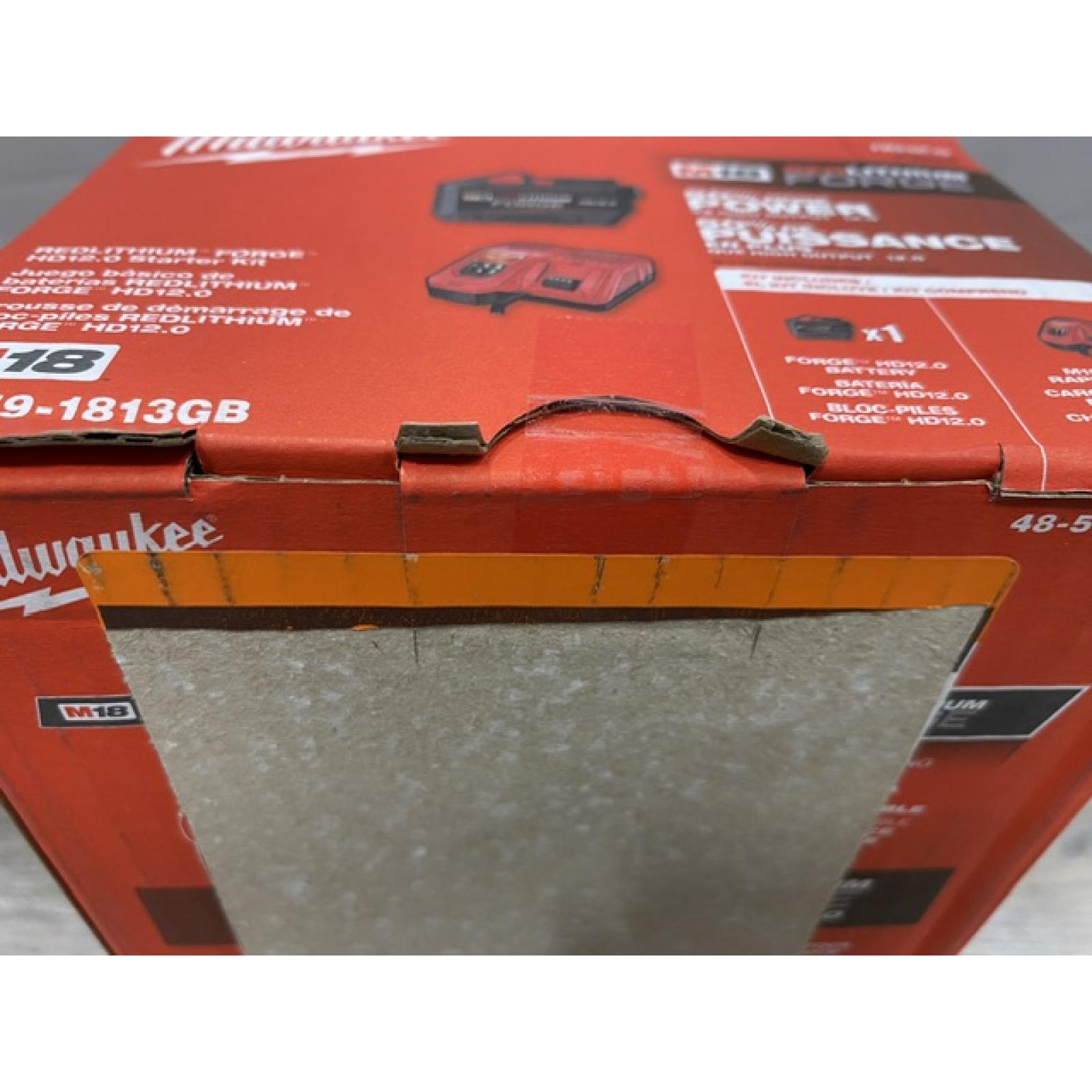 NEW - Milwaukee 18-Volt Lithium-Ion REDLITHIUM FORGE Starter Kit with 12. 0Ah Battery and Charger