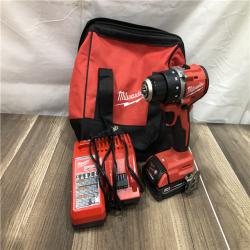 AS-IS Milwaukee 18V Lithium-Ion Brushless Cordless 1/2 in. Compact Drill/Driver Kit