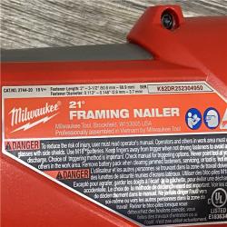 AS-IS Milwaukee FUEL 3-1/2 in. 18-Volt 21-Degree Lithium-Ion Brushless Cordless Framing Nailer (Tool-Only)