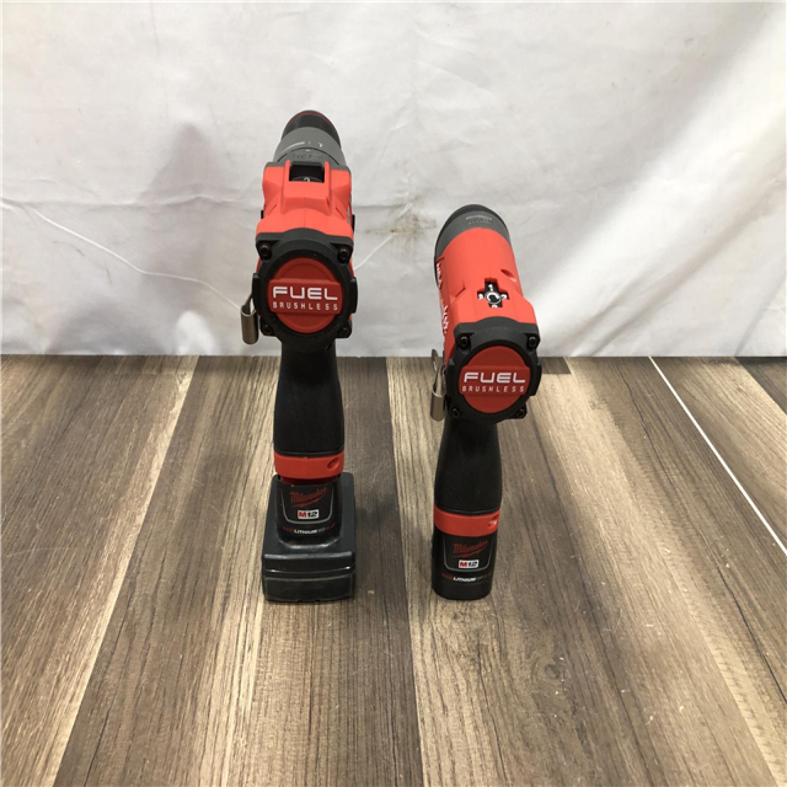 AS-IS Milwaukee  FUEL 12-Volt Lithium-Ion Brushless Cordless Hammer Drill and Impact Driver Combo Kit