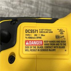AS-IS DEWALT ATOMIC 20V MAX Cordless Brushless 4-1/2 in. Circular Saw (Tool Only)