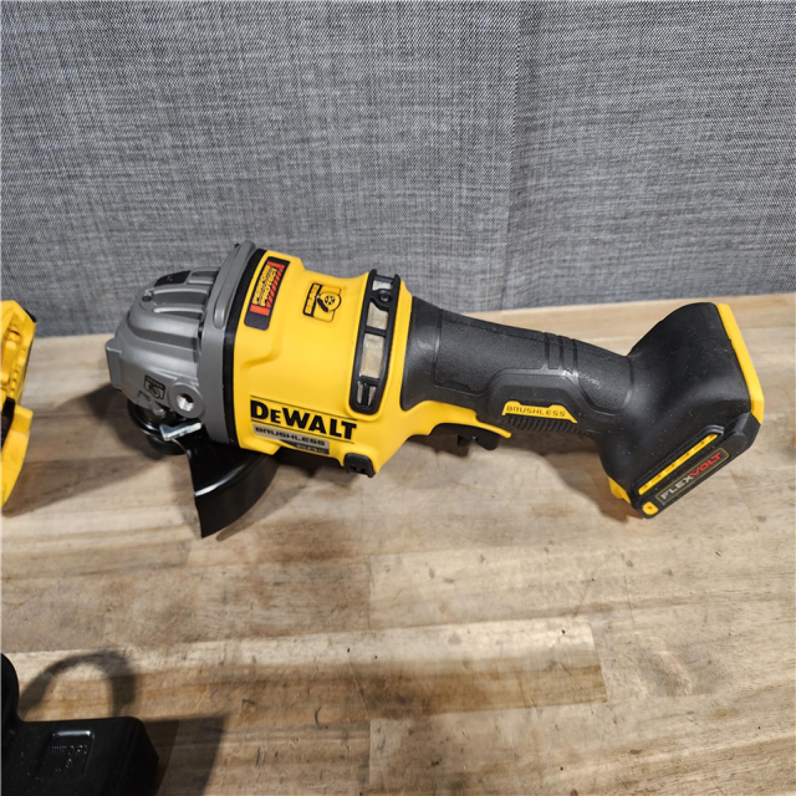 HOUSTON LOCATION - AS-IS (2) DEWALT 60V MAX Cordless Brushless 4.5 in. to 6 in. Small Angle Grinder with Kickback Brake (Tool Only)