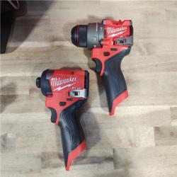 HOUSTON LOCATION - AS-IS (APPEARS LIKE NEW) Milwaukee 3497-22 12V Brushless Hammer Drill and Impact Driver Combo Kit