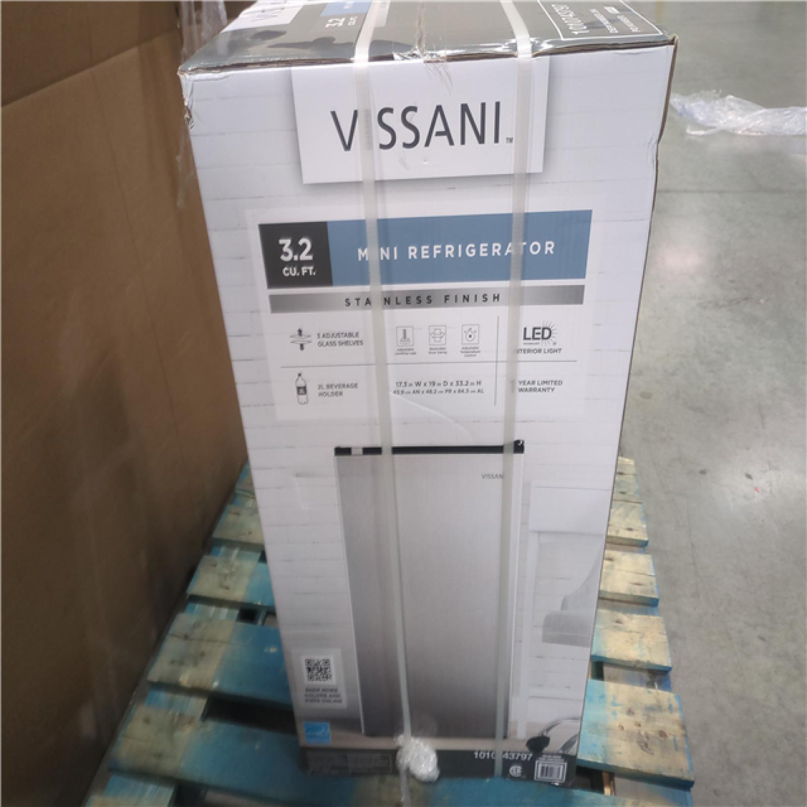 CALIFORNIA NEW VISSANI 3.2 CU. FT. MIN REFRIGERATOR