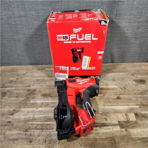 HOUSTON LOCATION - AS-IS Milwaukee M18 FUEL 18-Volt Lithium-Ion Brushless Cordless Coil Roofing Nailer (Tool Only)