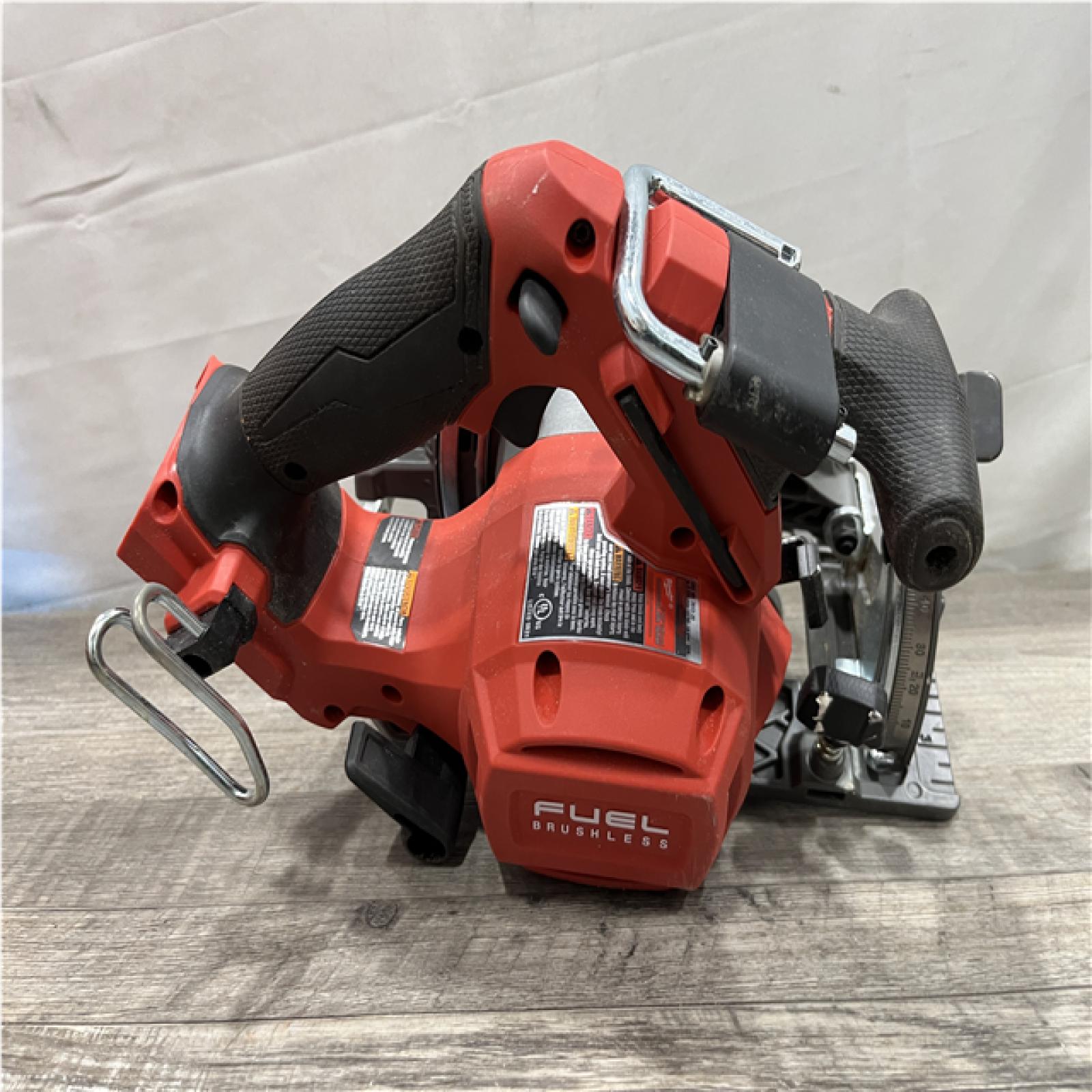 AS-IS Milwaukee FUEL 18V Lithium-Ion Brushless Cordless 6-1/2 in. Circular Saw (Tool-Only)