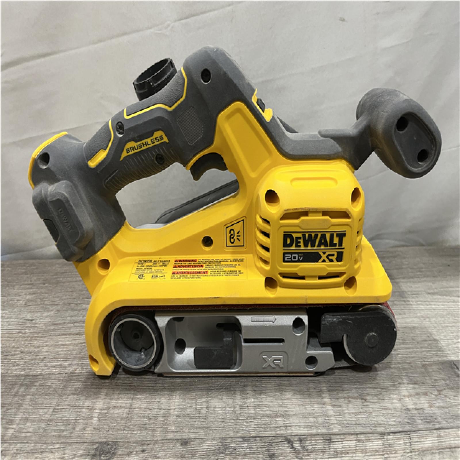 AS-IS DEWALT 20V MAX* XR Brushless Cordless Belt Sander (Tool-Only)