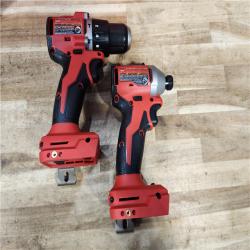 HOUSTON LOCATION - AS-IS Milwaukee 18-Volt Lithium-Ion Brushless Cordless Compact Hammer Drill/Impact Combo Kit