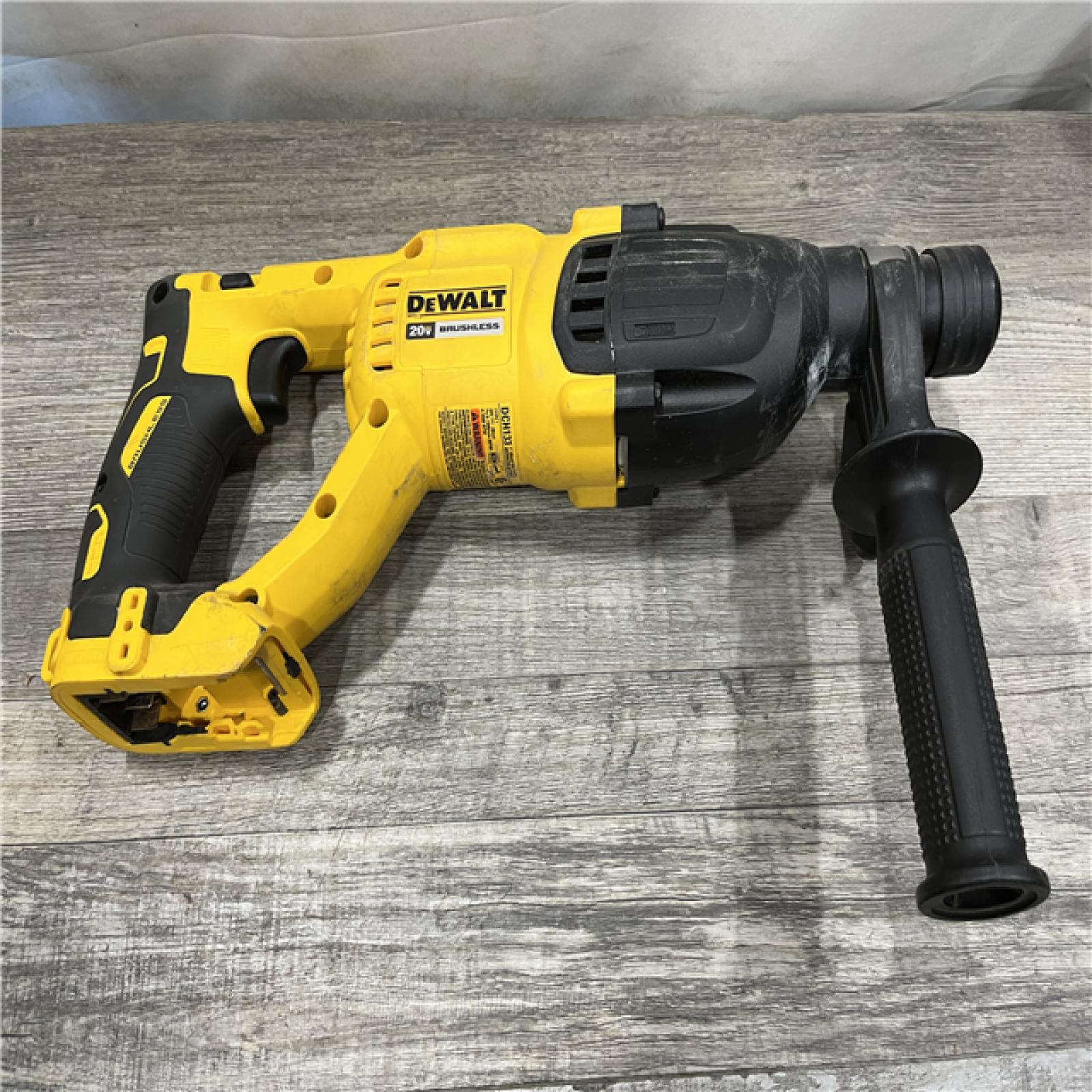 AS-IS DEWALT 20V MAX Cordless Brushless 1 in. SDS Plus D-Handle Concrete and Masonry Rotary Hammer (Tool Only)