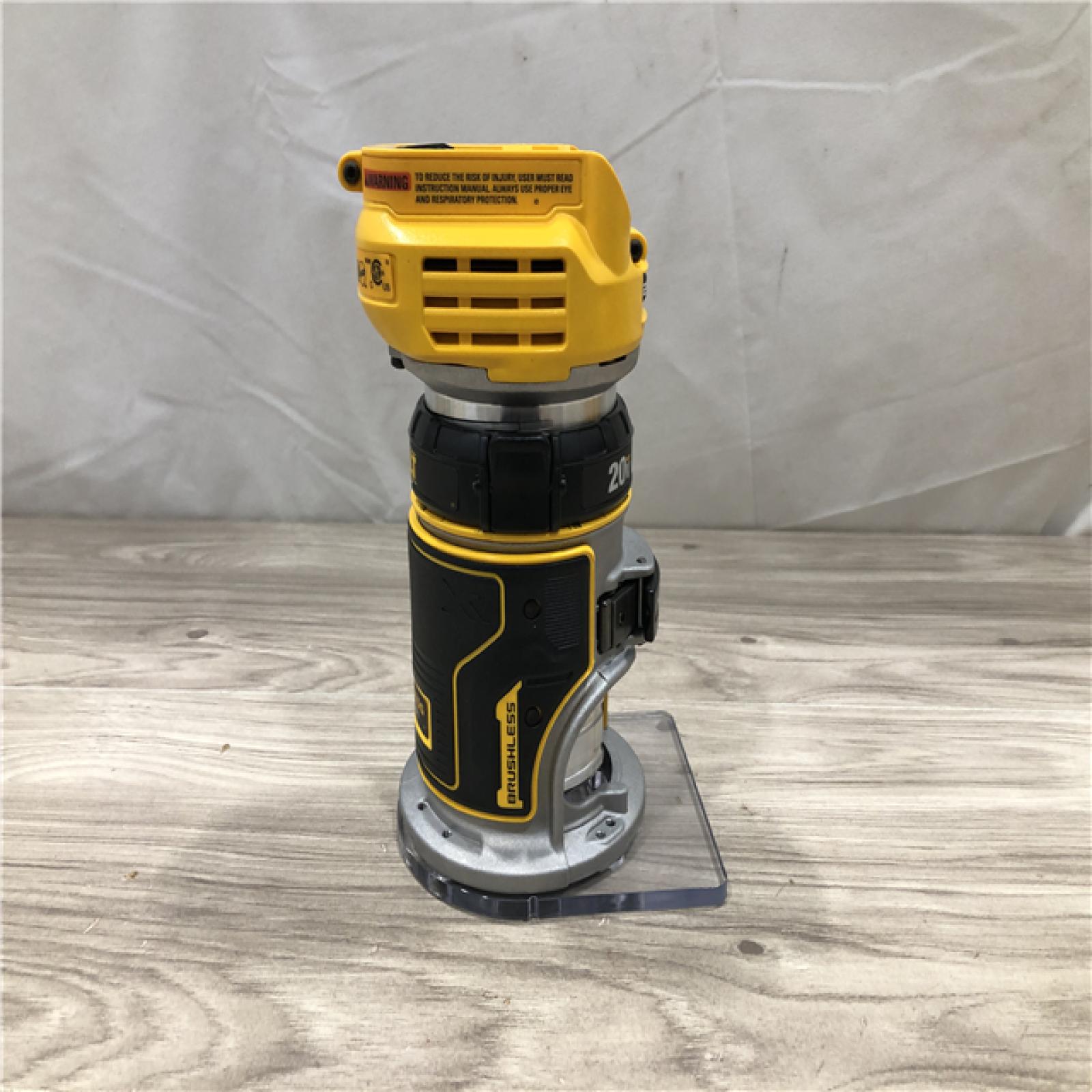 AS-IS DEWALT 20V MAX XR Cordless Fixed Base Compact Router (Tool Only)