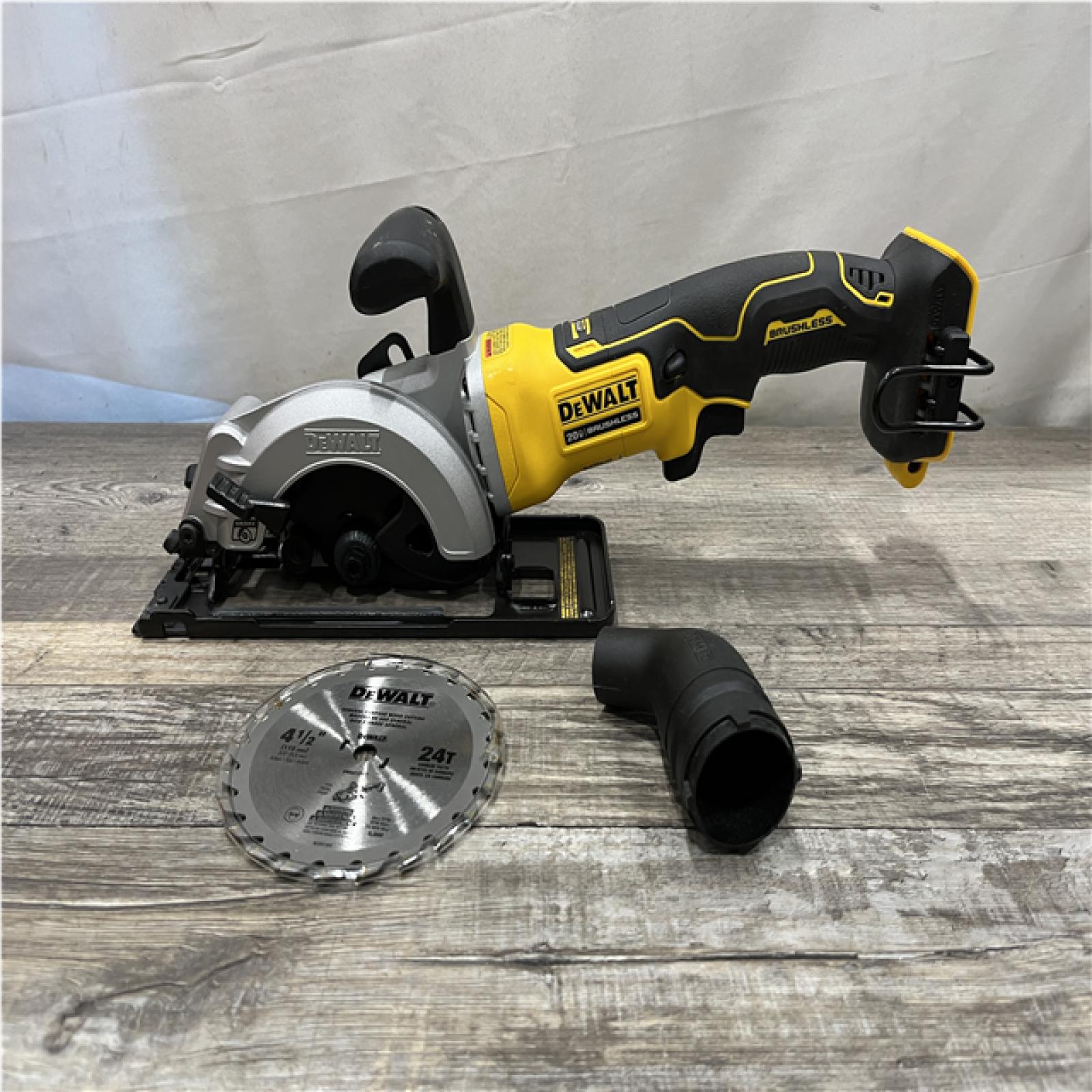 AS-IS DEWALT ATOMIC 20V MAX Cordless Brushless 4-1/2 in. Circular Saw (Tool Only)