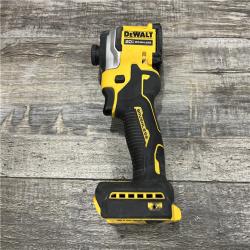 AS-IS DEWALT ATOMIC 20V MAX Lithium-Ion Cordless 1/4 in. Brushless Impact Driver Kit