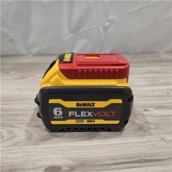 AS-IS DEWALT FLEXVOLT 20V/60V MAX Lithium-Ion 6.0Ah Battery Pack with 6 Amp Output Charger