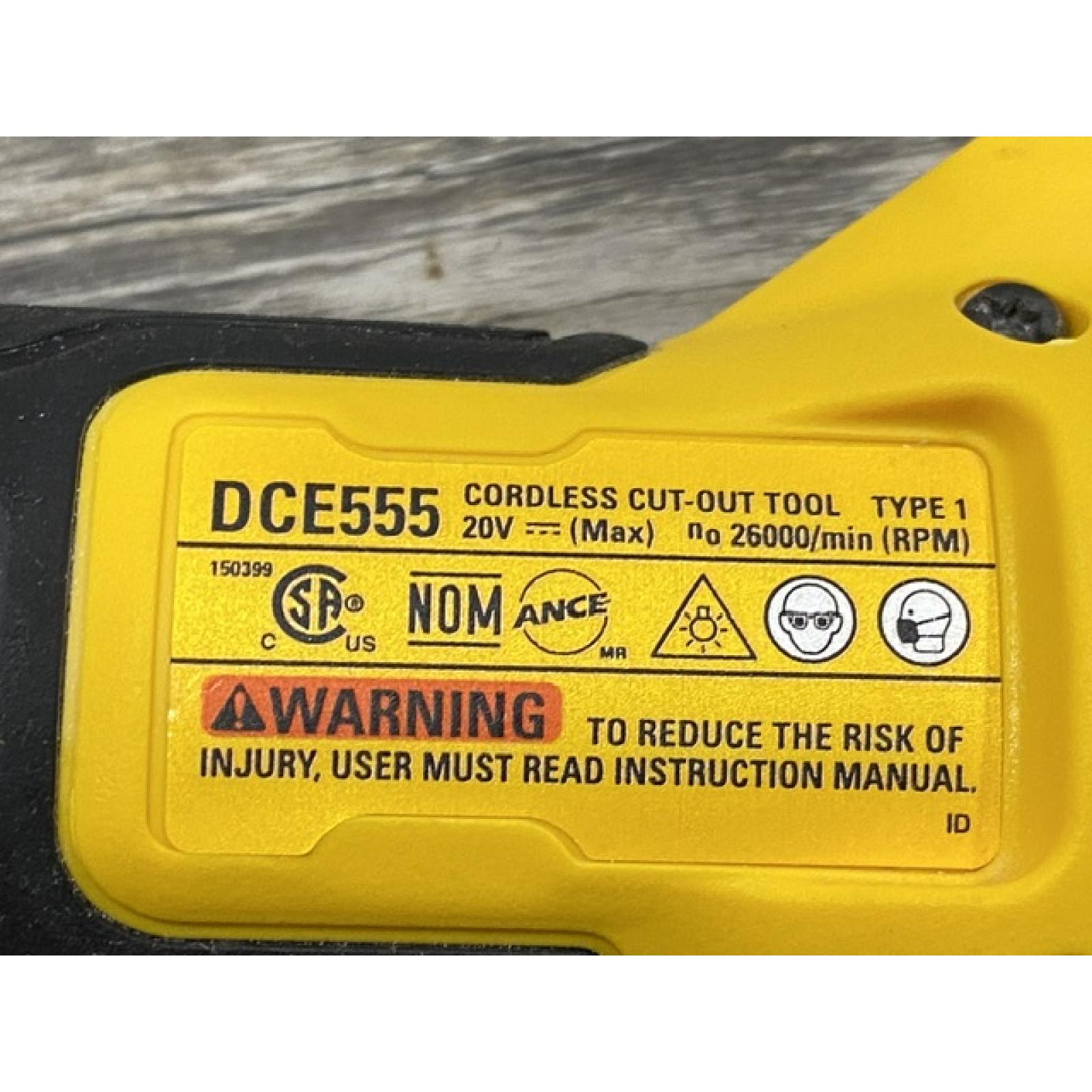 AS-IS DEWALT XR 20V Lithium-Ion Cordless Rotary Drywall Cut-Out Tool (Tool Only)