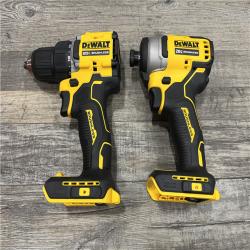 AS-IS DEWALT ATOMIC 20-Volt MAX Lithium-Ion Cordless Combo Kit