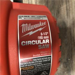 AS-IS Milwaukee 18V Lithium-Ion Cordless 6-1/2 in. Circular Saw (Tool-Only)