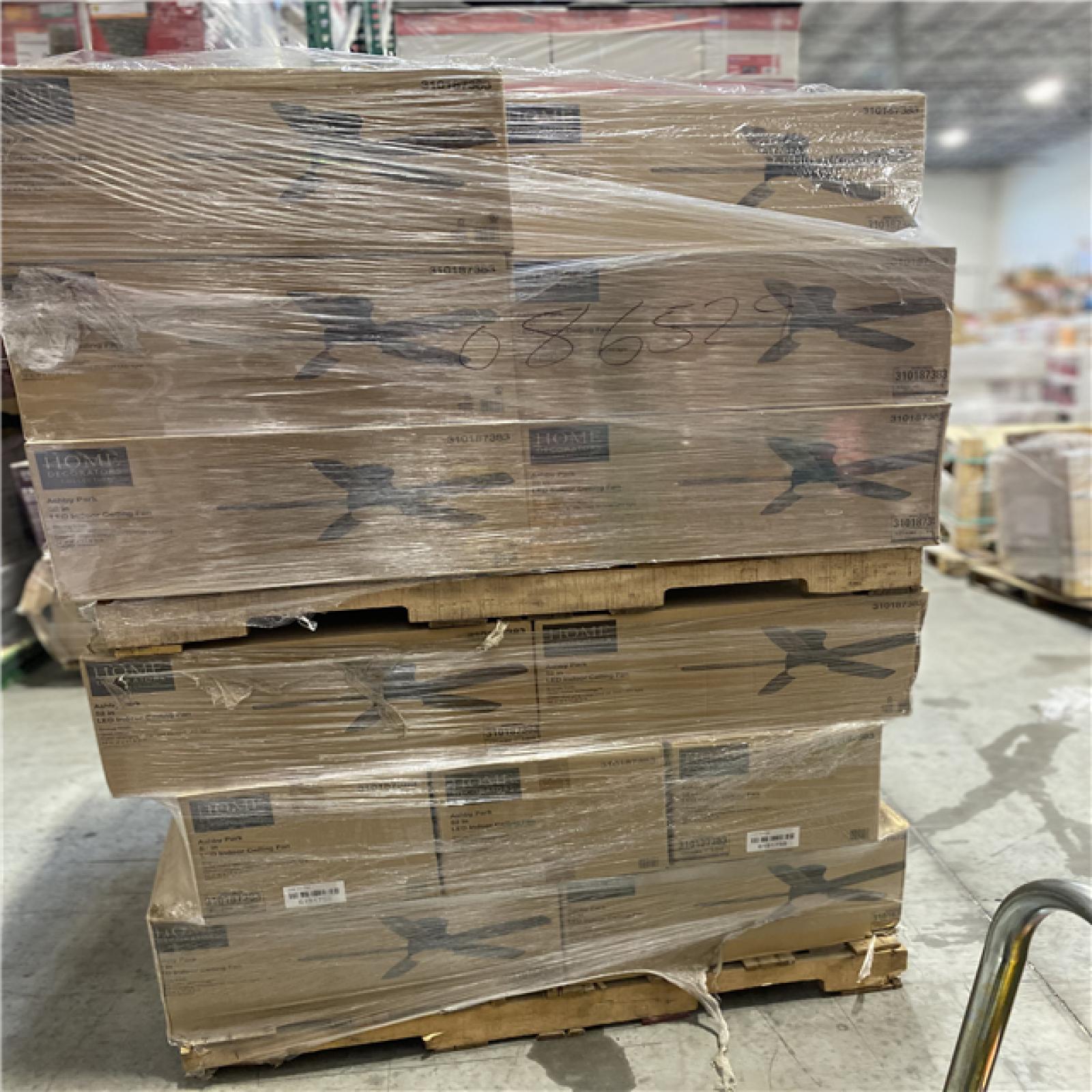 DALLAS LOCATION - Home Decorators Collection Ashby Park 52 in. Integrated Color Changing LED Bronze Ceiling Fan with Light Kit and Remote Control PALLET-(31 UNITS)