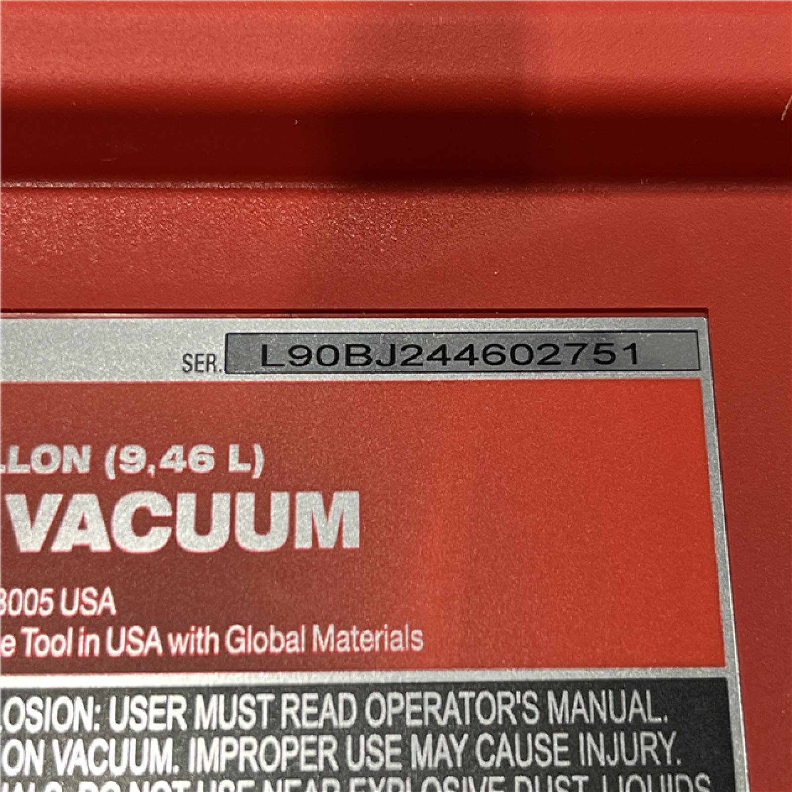 AS-IS Milwaukee FUEL PACKOUT 18-Volt Lithium-Ion Cordless 2.5 Gal. Wet/Dry Vacuum (Vacuum-Only)