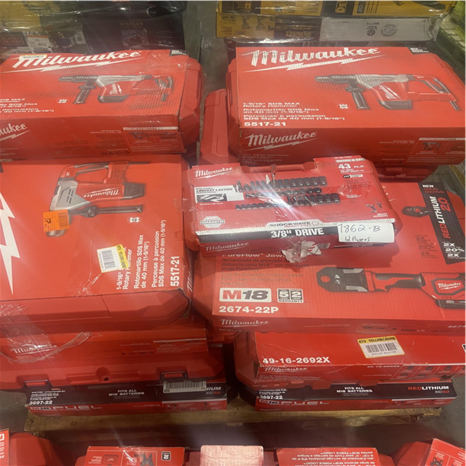Pittston Location As-Is Power Tools Partial Truckload (12 Pallets) 7862-B