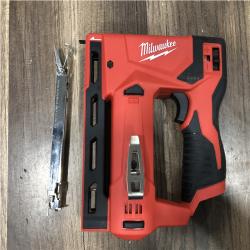 AS-IS Milwaukee 12-Volt Lithium-Ion Cordless 3/8 in. Crown Stapler (Tool-Only)