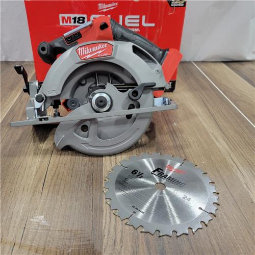 AS-IS Milwaukee  M18 FUEL 18V Lithium-Ion Brushless Cordless 6-1/2 in. Circular Saw (Tool-Only)
