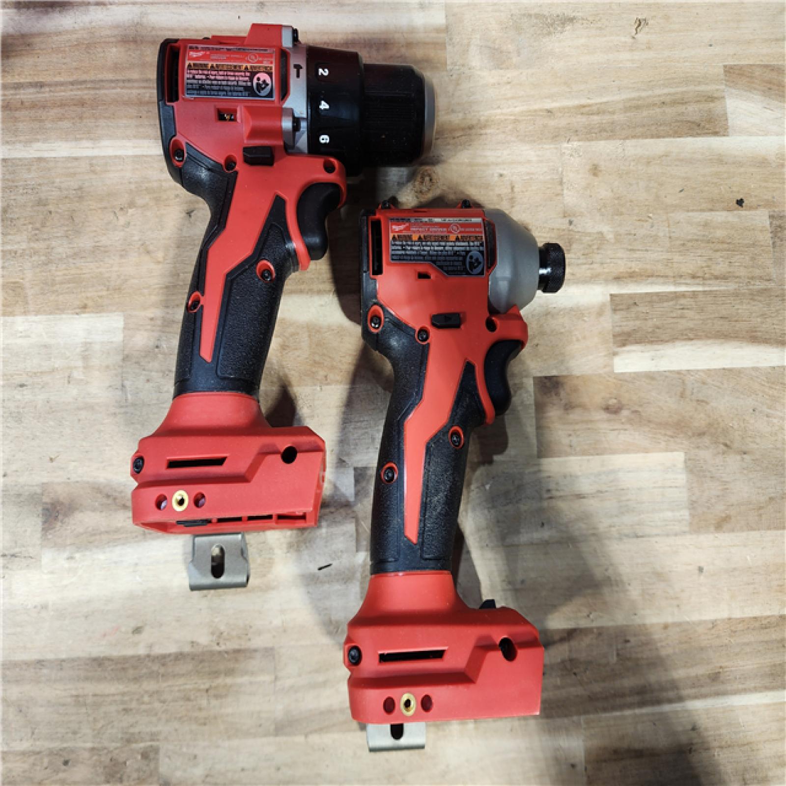 HOUSTON LOCATION - AS-IS Milwaukee 18-Volt Lithium-Ion Brushless Cordless Compact Hammer Drill/Impact Combo Kit