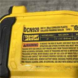 AS-IS DEWALT 20-Volt 21° Cordless Framing Nailer (Tool-Only)