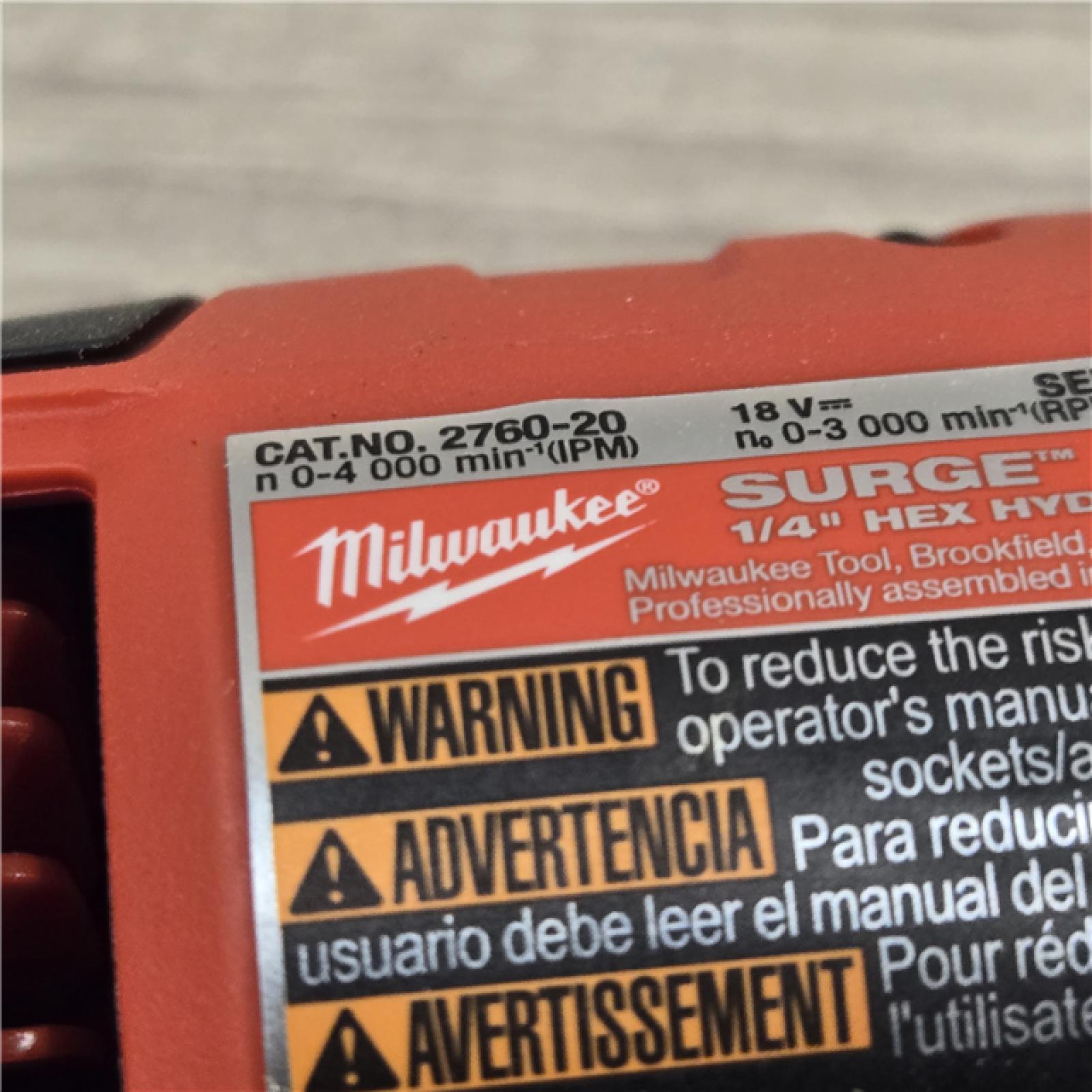 AS-IS Milwaukee 2760-20 - M18 Fuel Surge 18V Cordless Drill/Driver Bare Tool