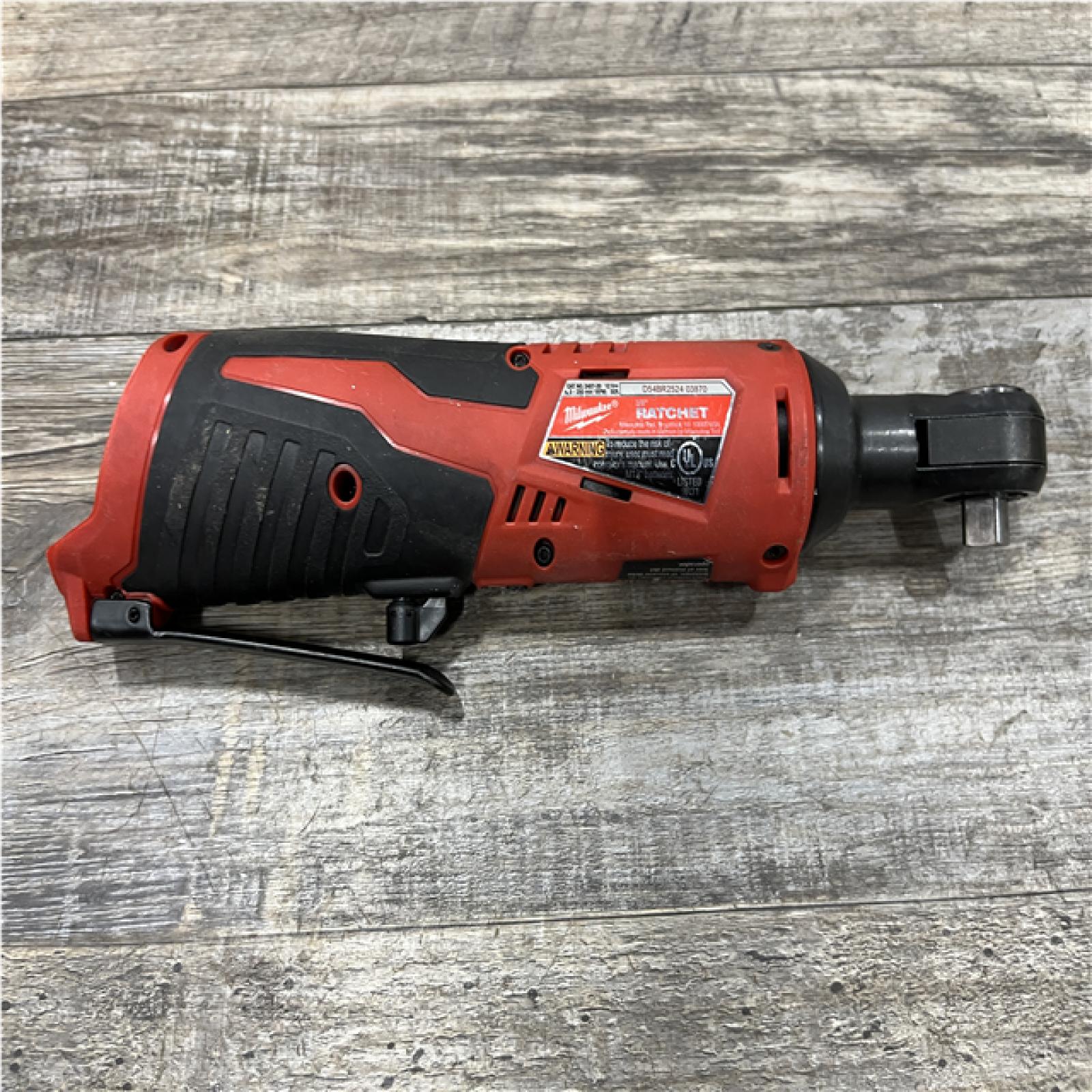 AS-IS Milwaukee 12V Lithium-Ion Cordless 3/8 in. Ratchet (Tool-Only)
