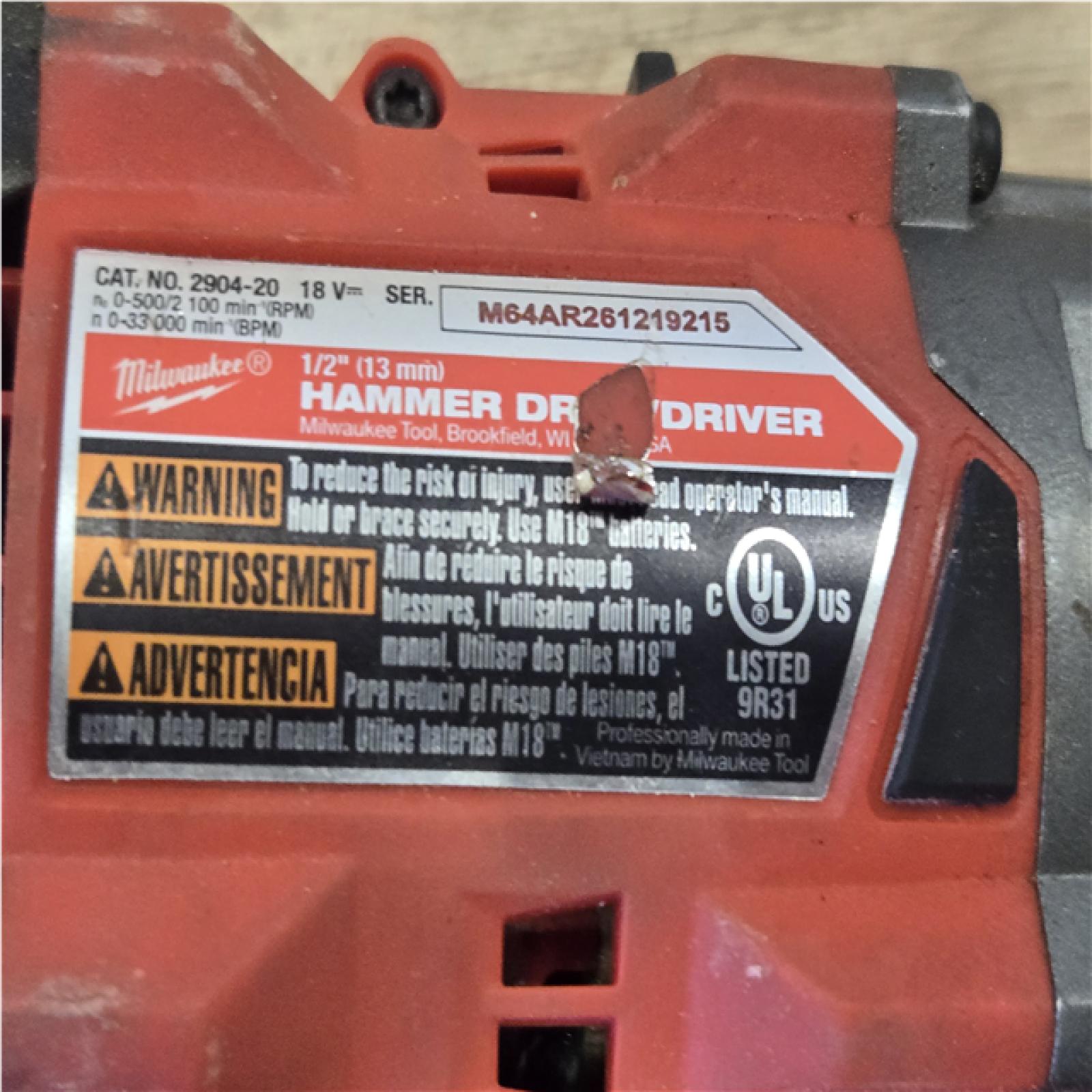 AS-IS Milwaukee FUEL 18V Lithium-Ion Brushless Cordless Hammer Drill and Impact Driver Combo Kit
