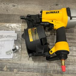 AS-IS DEWALT Pneumatic 15-Degree Coil Corded Siding Nailer