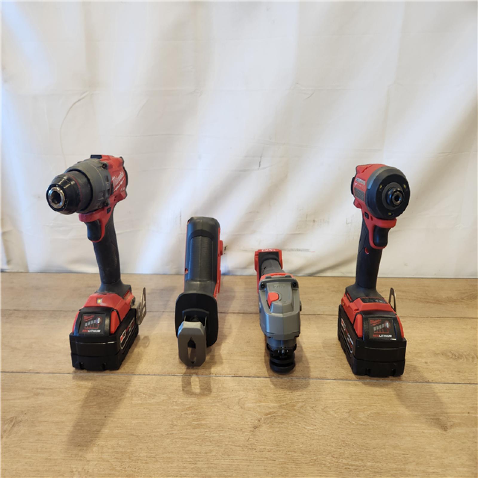 AS-IS- Milwaukee FUEL18-Volt Lithium-Ion Cordless (4-Tool) Combo Kit