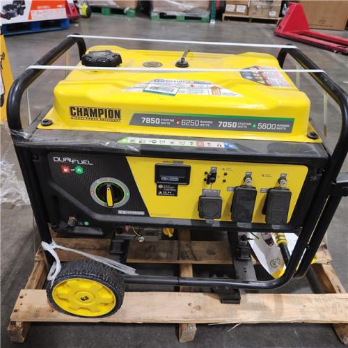 Dallas Location - As-Is Champion 201463 7850W Dual Fuel Generator