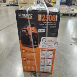 NEW! - Generac 2500 Watt Recoil Start Gasoline Portable Generator Inverter w/ COSense