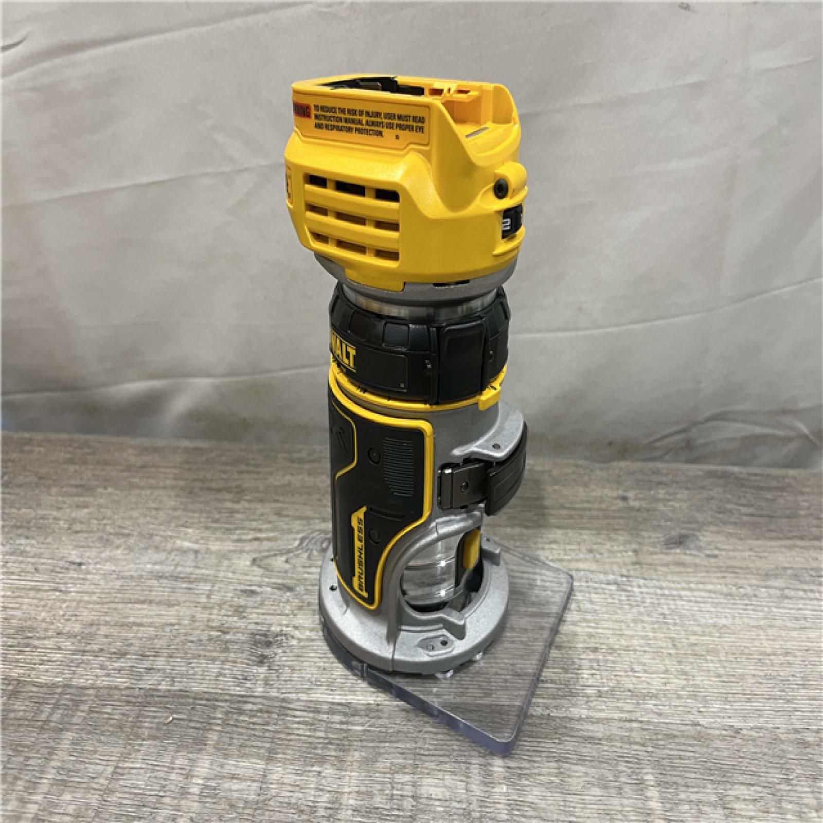 AS-IS DEWALT 20V MAX XR Cordless Brushless Fixed Base Compact Router (Tool Only)