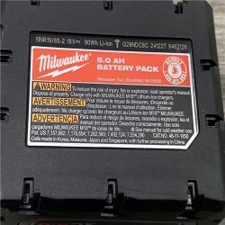 AS-IS Milwaukee 18-Volt Lithium-Ion Starter Kit with One 5.0 Ah and One 2.0 Ah Battery and Charger