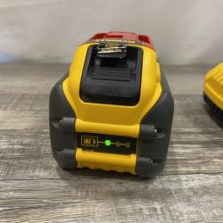 AS-IS DEWALT 20V/60V MAX FLEXVOLT Lithium-Ion 9.0Ah Battery and Charger Starter Kit