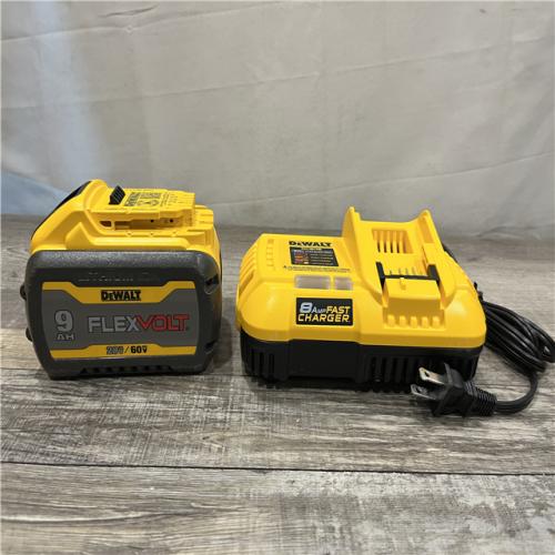AS-IS DEWALT 20V/60V MAX FLEXVOLT Lithium-Ion 9.0Ah Battery and Charger Starter Kit