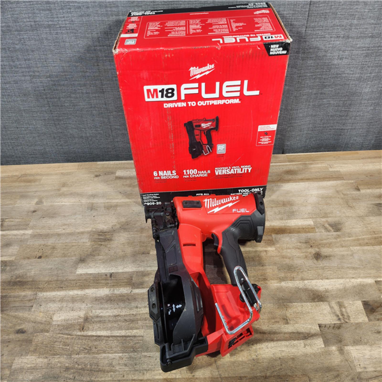 HOUSTON LOCATION - AS-IS Milwaukee M18 FUEL Coil Roofing Nailer (TOOL ONLY)