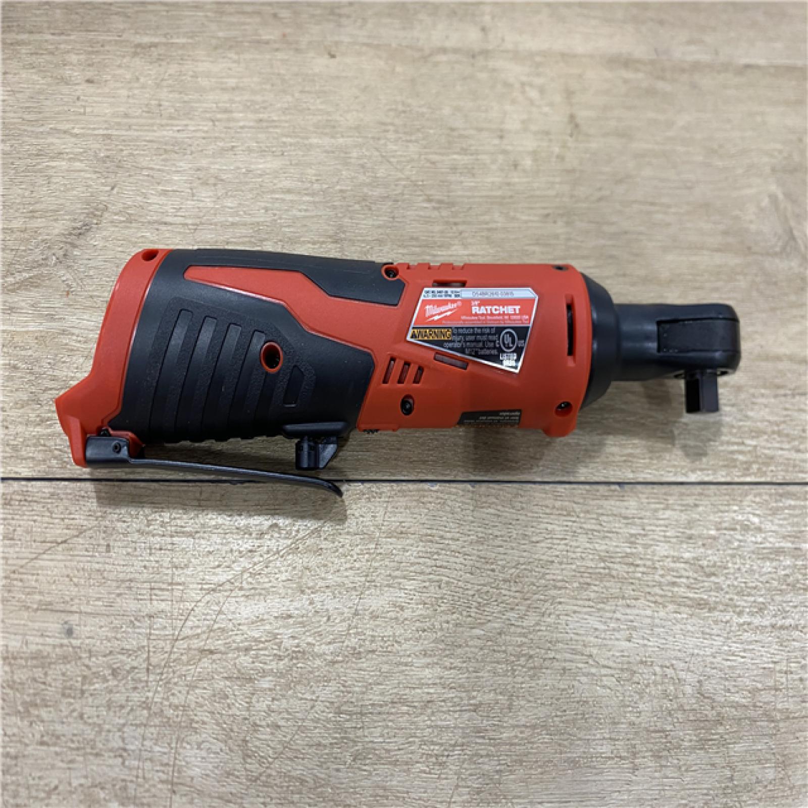 AS-IS Milwaukee 12V Lithium-Ion Cordless 3/8 in. Ratchet (Tool-Only)