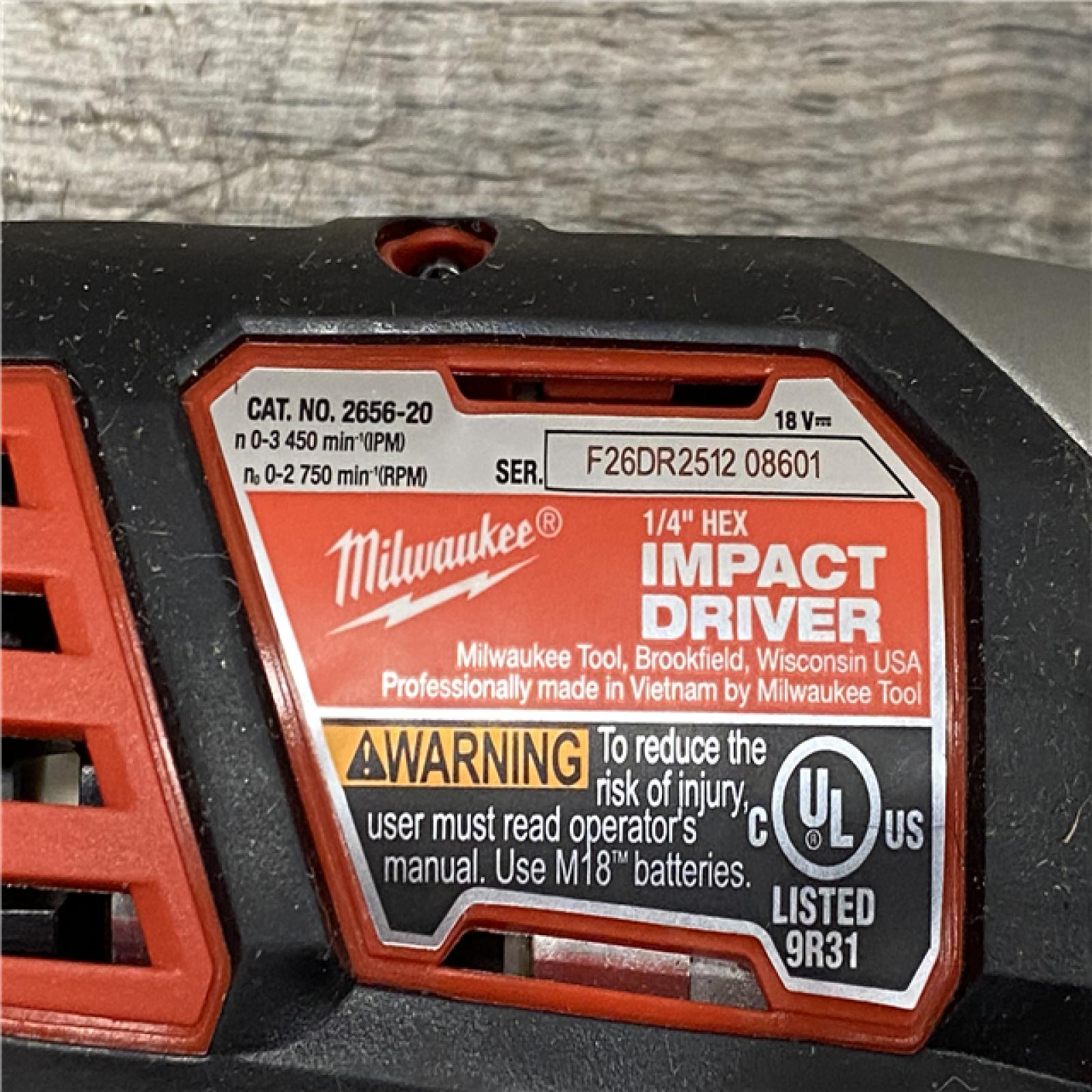 AS-IS Milwaukee 18V Lithium-Ion Cordless Drill Driver/Impact Driver Combo Kit