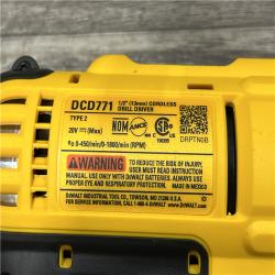 AS-IS DEWALT 20V MAX Cordless 1/2 in. Drill/Driver Kit