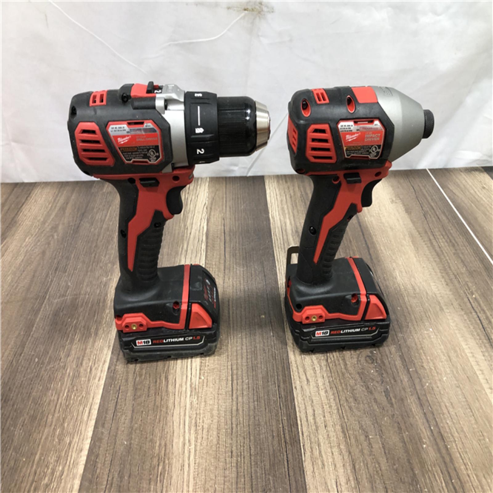 AS-IS Milwaukee 18V Lithium-Ion Cordless Drill Driver/Impact Driver Combo Kit