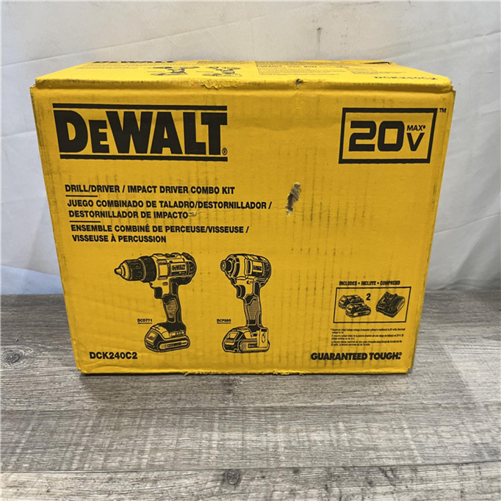 NEW - DEWALT 20V MAX Cordless Drill/Impact 2 Tool Combo Kit