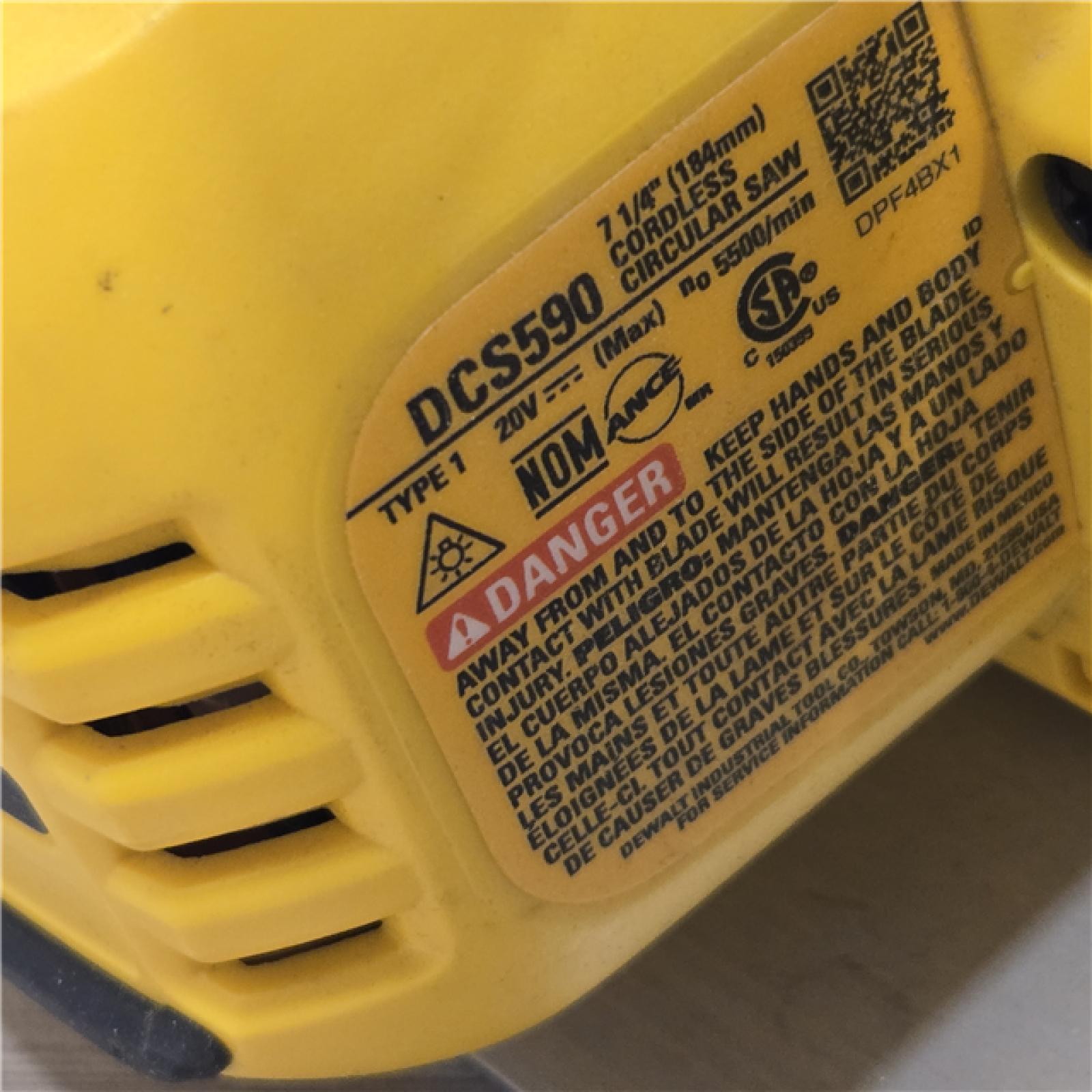 AS-IS DEWALT 20-Volt MAX 7-1/4 in. Cordless Circular Saw (Tool Only)